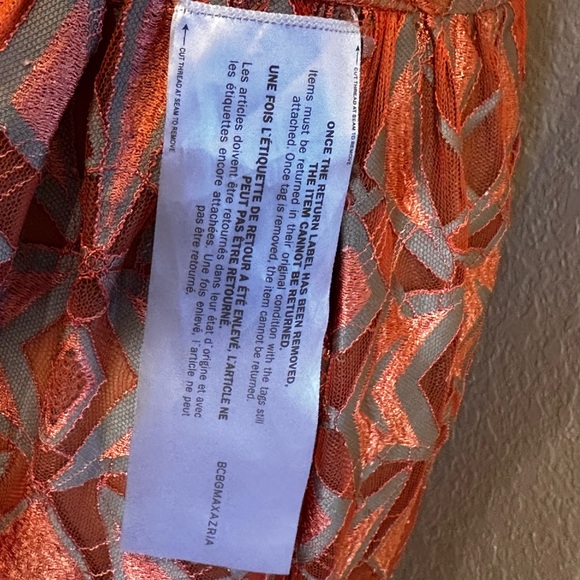 BCBGMaxAzria NWT size 8 Megyn coral combo lace mini dress - Picture 10 of 16